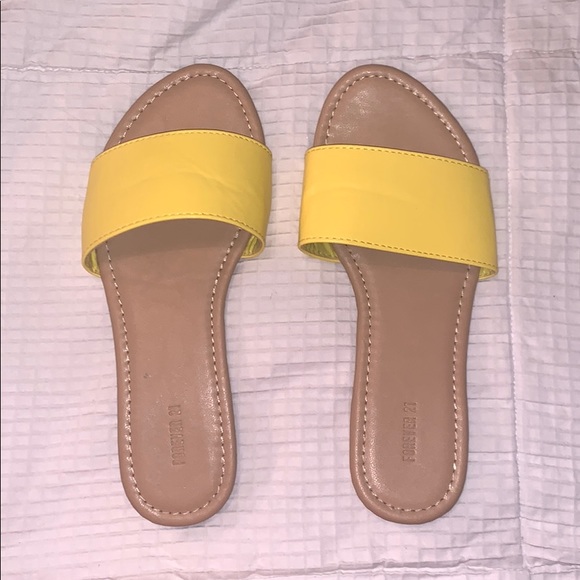 cute yellow flats